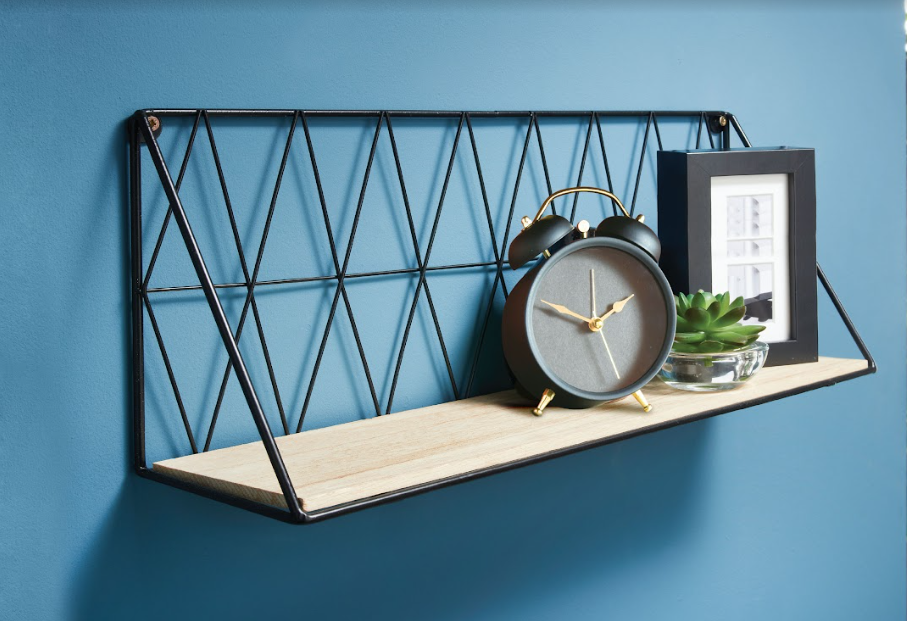 Zig Zag Wooden Wall Shelf - CHELF