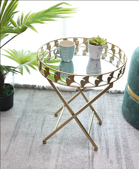 Gold folding deals tray table